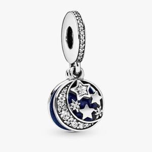 Pandora moon and blue sky dangle charm